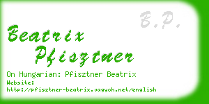 beatrix pfisztner business card